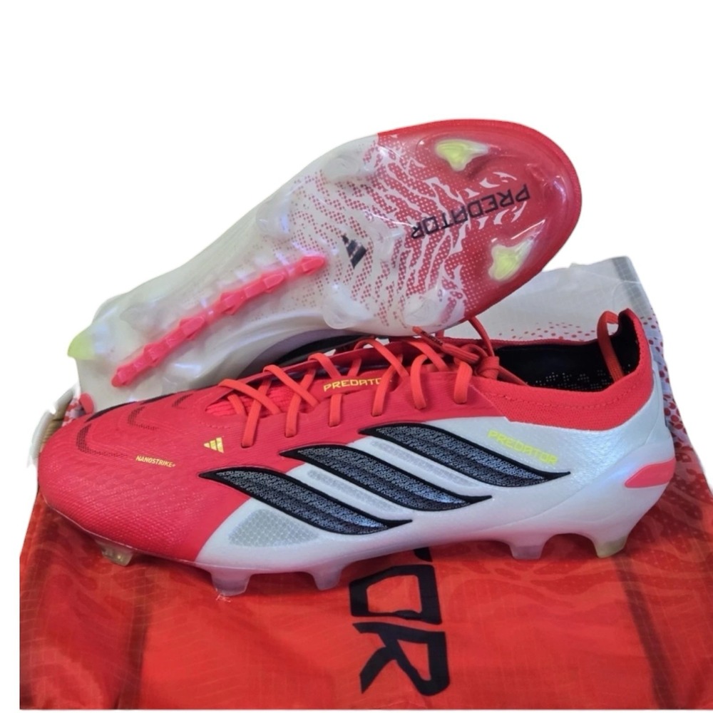 ADIDAS PREDATOR ELITE FG SOCCER CLEATS JS0433 Men's Sz 7 Women's 8 W/Bag NEW